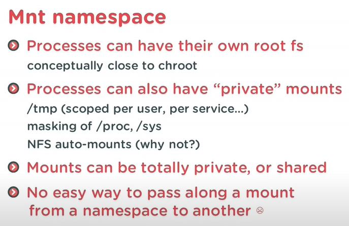 mount namespaces description
